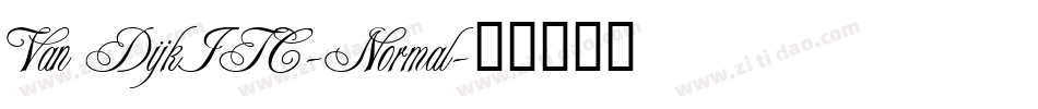 Van DijkITC-Normal字体转换